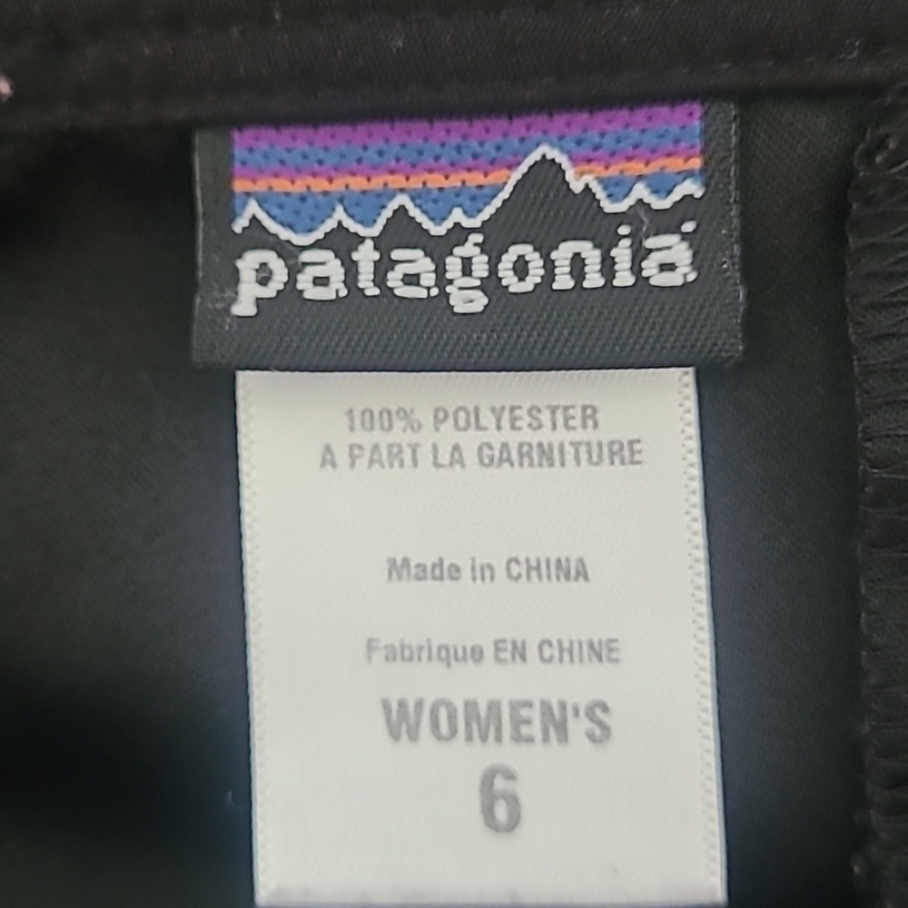 Patagonia Deep Navy/Black Lightweight Crop Athleisure Pant Size 6 - Picture 4 of 8